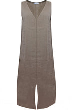 Fango Front Slit Linen Dress