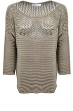 Fango Open and Ribbed Knit Pullover