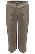 Fango Wide Leg Ankle Length Linen Trousers