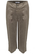 Fango Wide Leg Ankle Length Linen Trousers