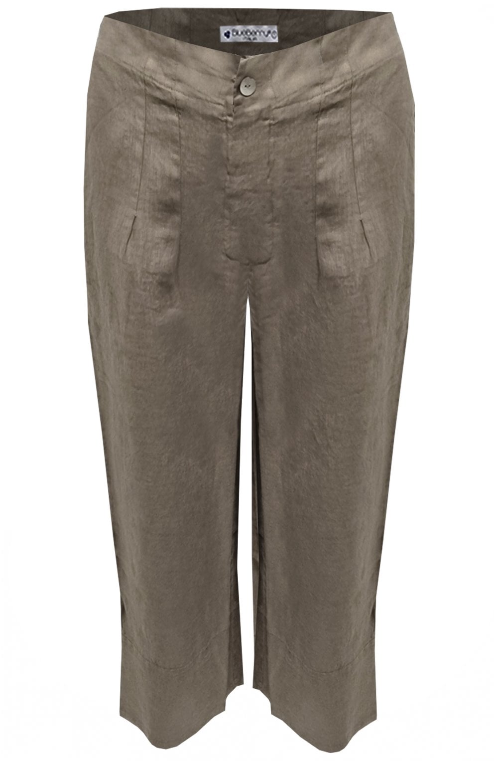 Fango Wide Leg Ankle Length Linen Trousers