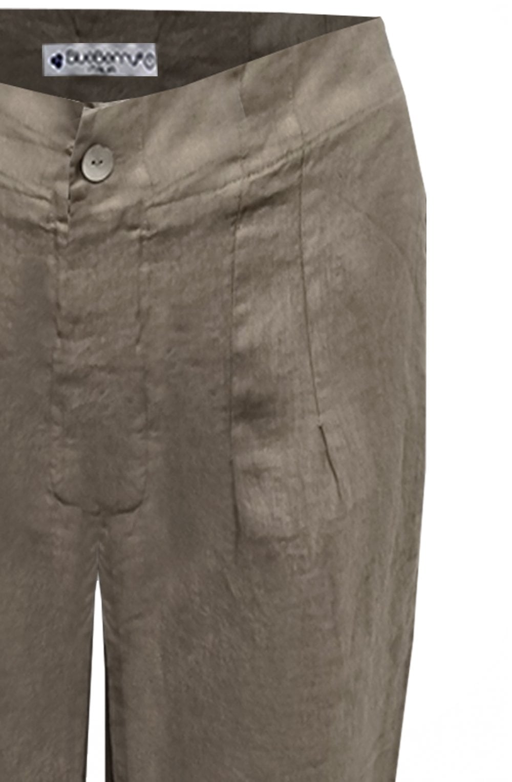 Fango Wide Leg Ankle Length Linen Trousers