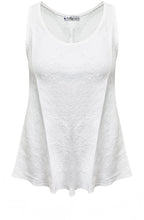 White Linen Sleeveless Top
