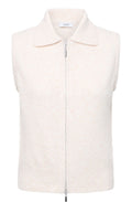 Birch Melange Zip Front Waistcoat