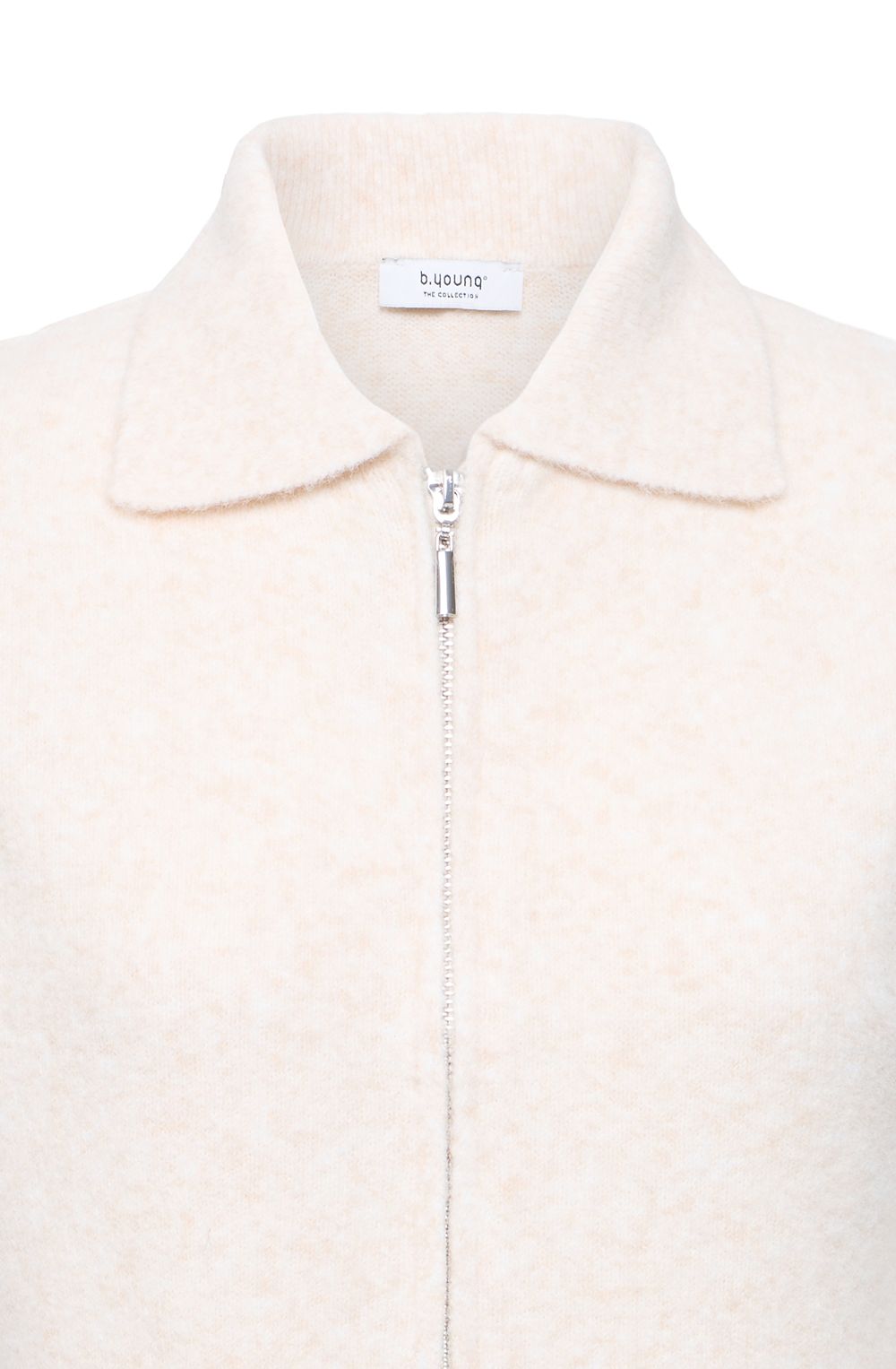 Birch Melange Zip Front Waistcoat