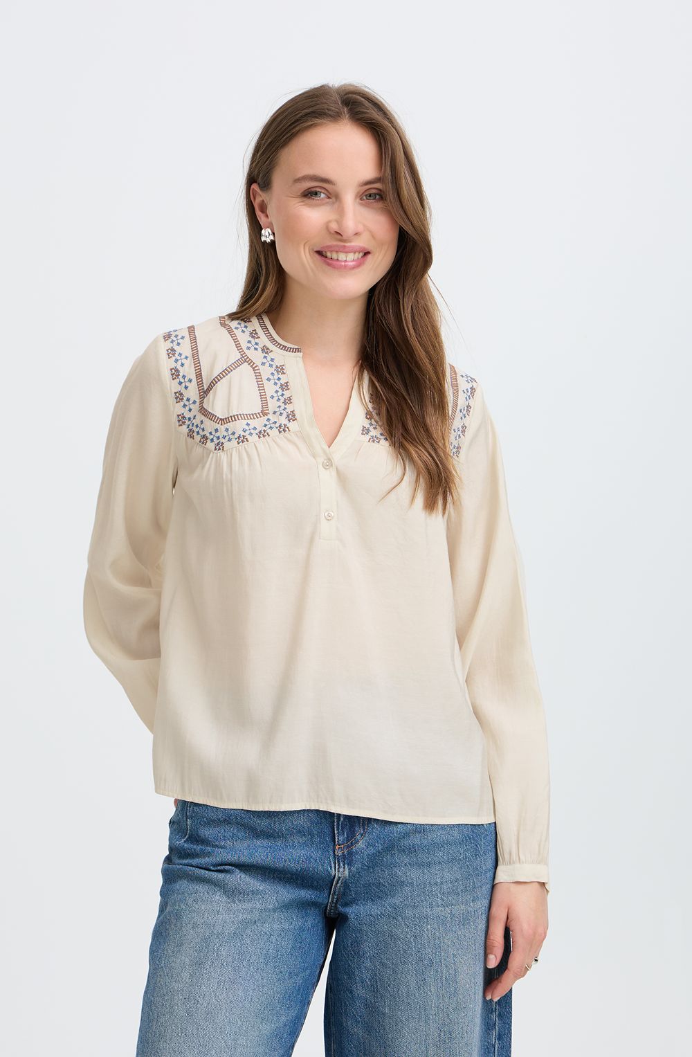 Birch Embroidered Blouse