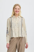 Embroidered Tribal Design Shirt