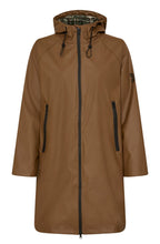 Sepia Long Hooded Raincoat