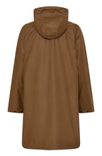 Sepia Long Hooded Raincoat