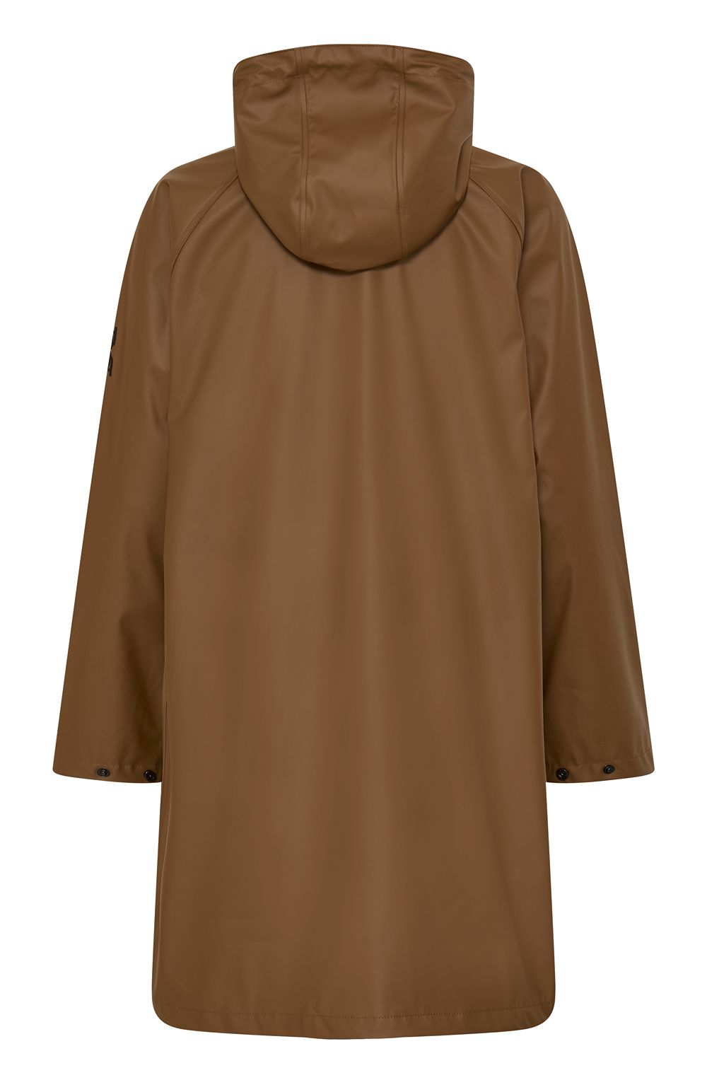 Sepia Long Hooded Raincoat
