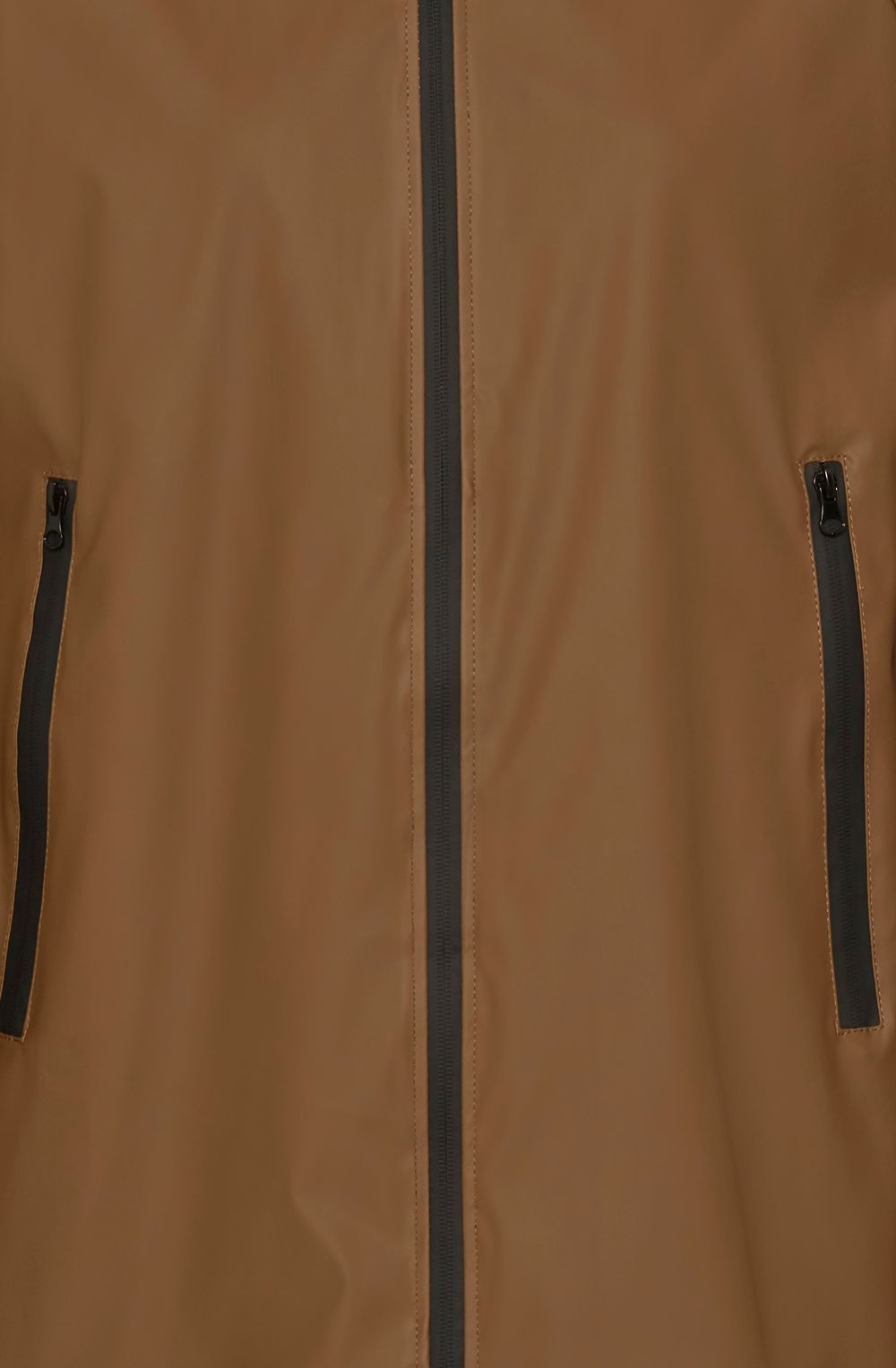 Sepia Long Hooded Raincoat