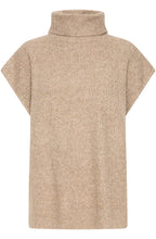 Walnut High Neck Poncho