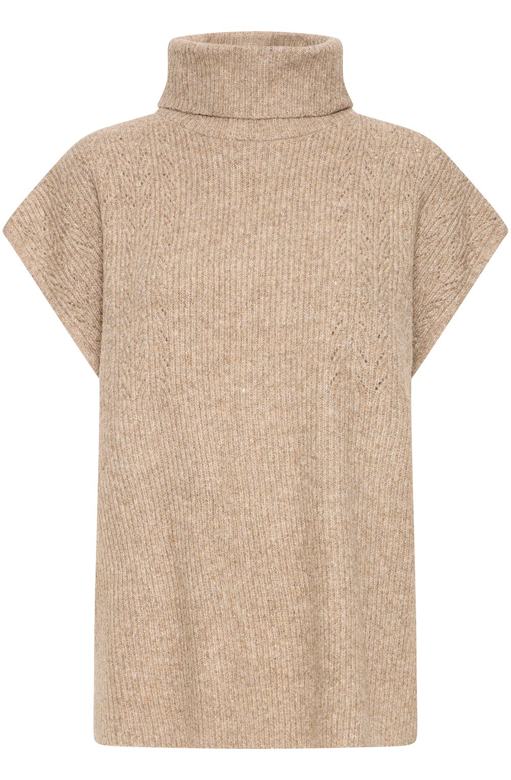 Walnut High Neck Poncho