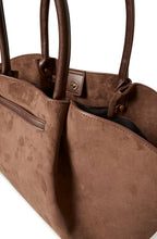 French Roast Faux Suede Tote Bag