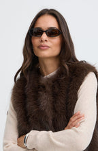 Java Melange Faux Fur Waistcoat