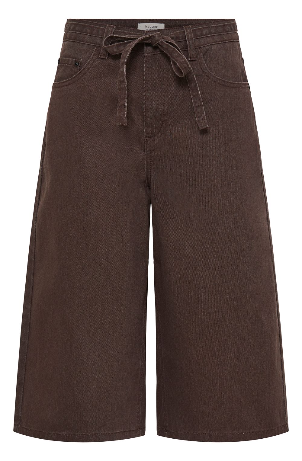 Java Brown Long Length Jean Shorts