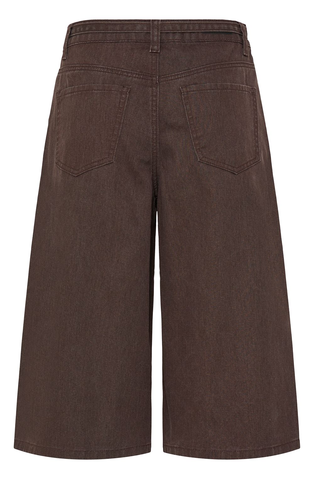 Java Brown Long Length Jean Shorts