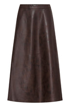 Java Faux Leather A-Line Skirt