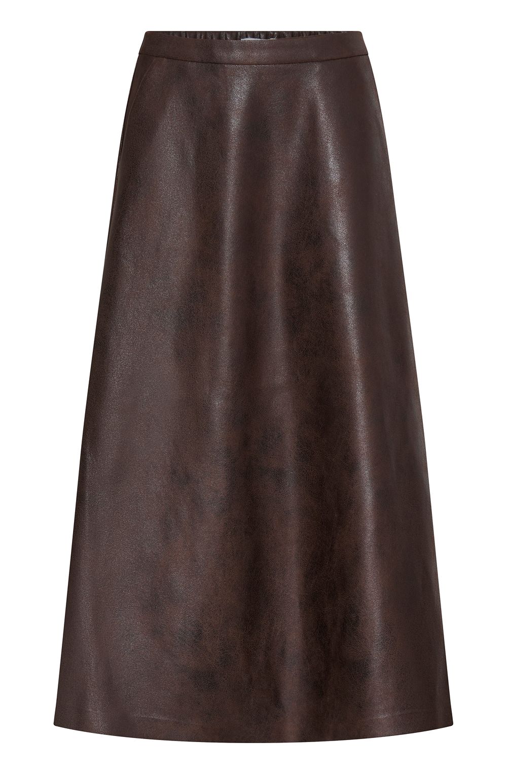 Java Faux Leather A-Line Skirt