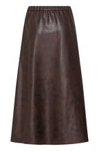 Java Faux Leather A-Line Skirt