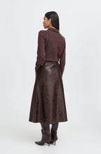Java Faux Leather A-Line Skirt