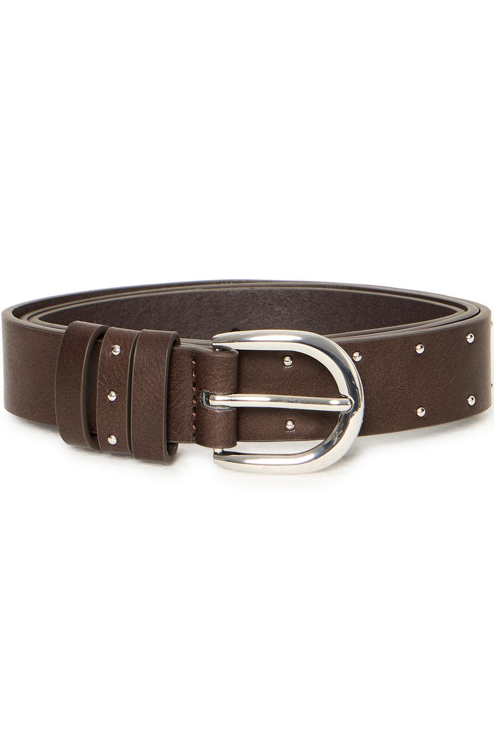 Java Brown Faux Leather Belt