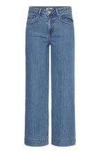 Mid Blue Denim Embroidered Pocket Jeans