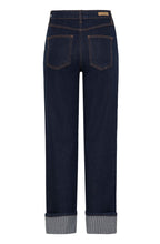 Rinse Blue Denim High Waist Ankle Length Jeans