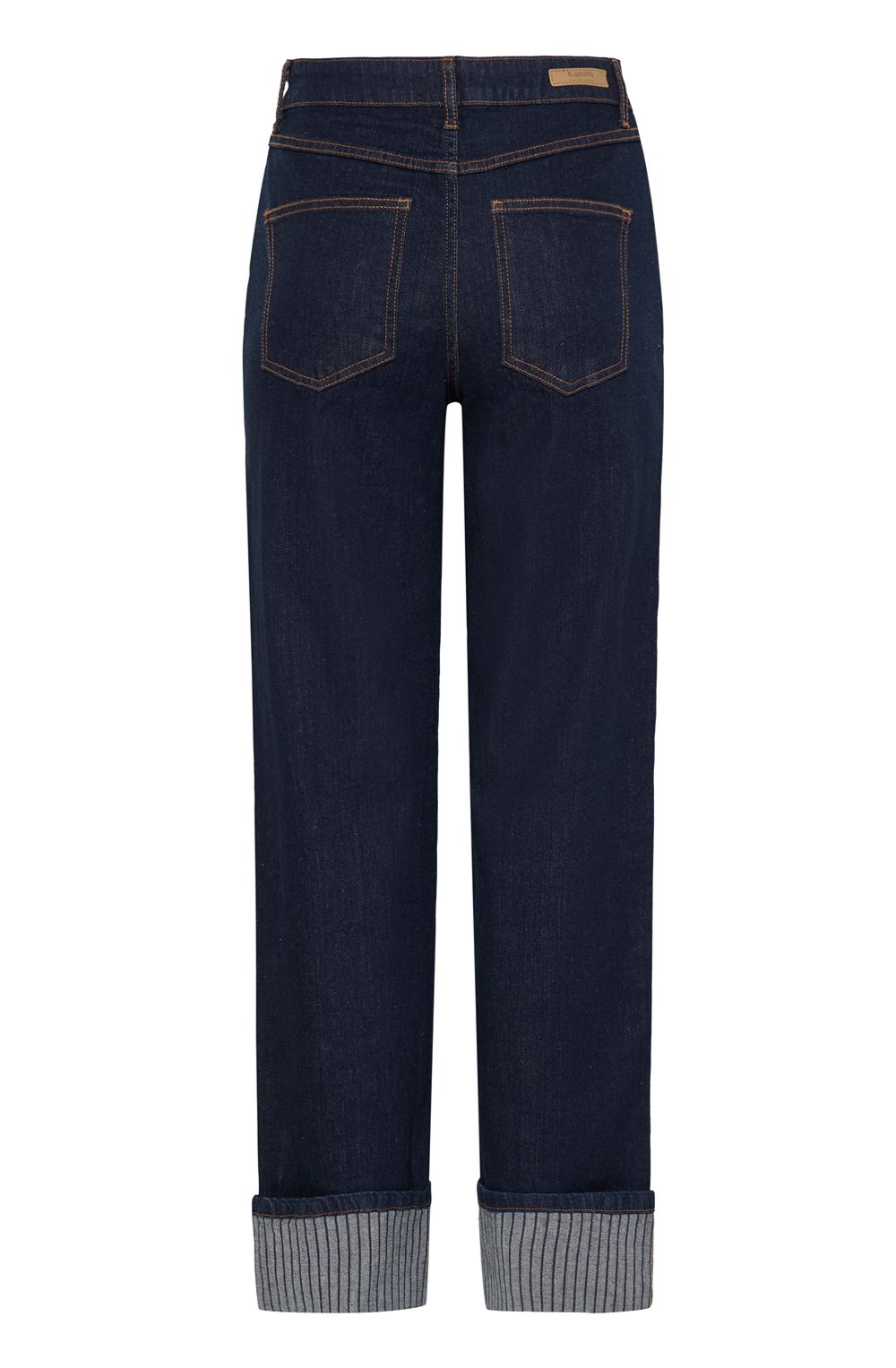 Rinse Blue Denim High Waist Ankle Length Jeans