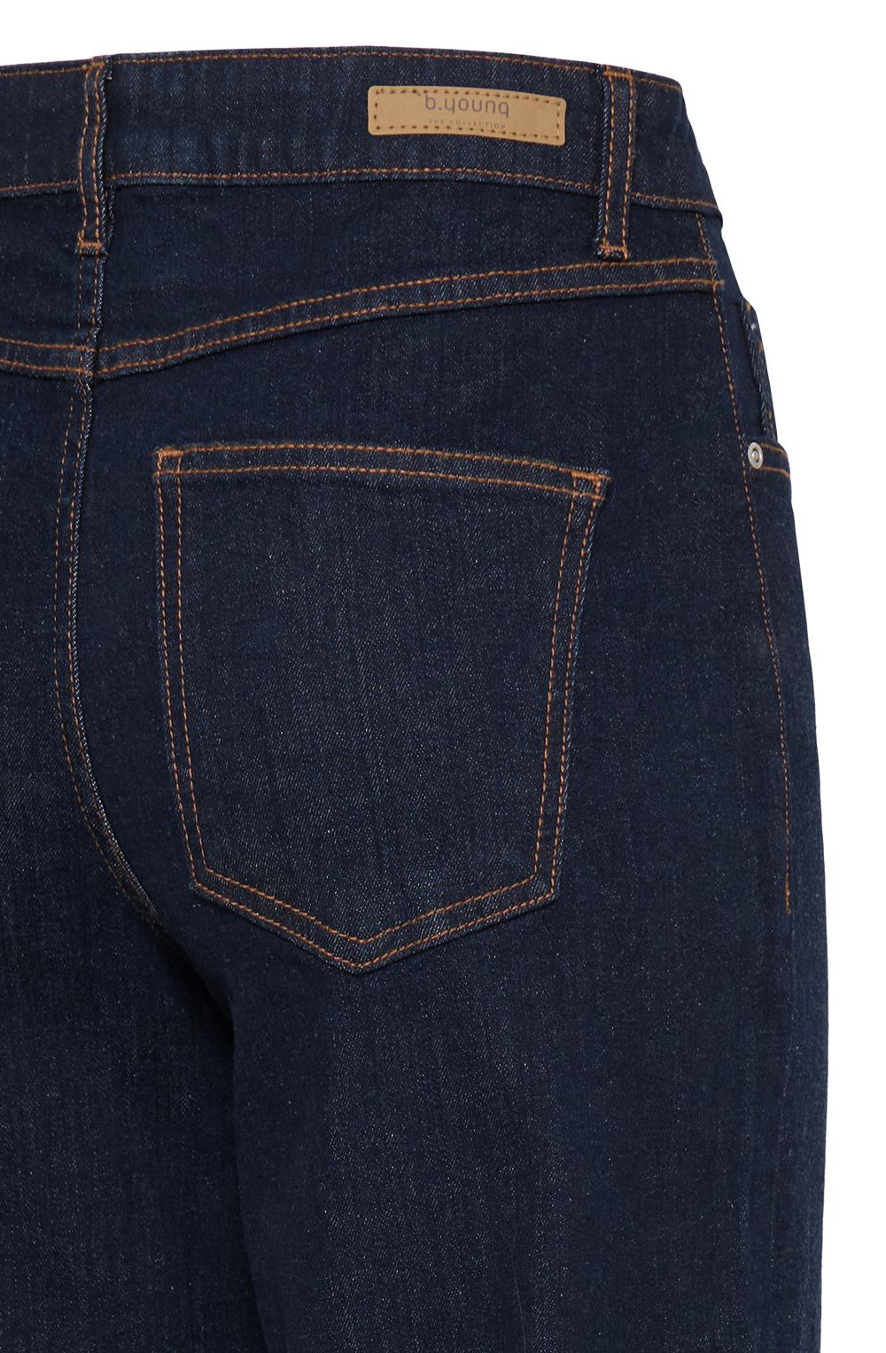 Rinse Blue Denim High Waist Ankle Length Jeans