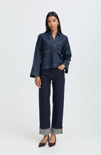 Rinse Blue Denim High Waist Ankle Length Jeans