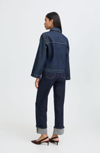 Rinse Blue Denim High Waist Ankle Length Jeans