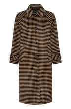 Olive Night Checked Coat