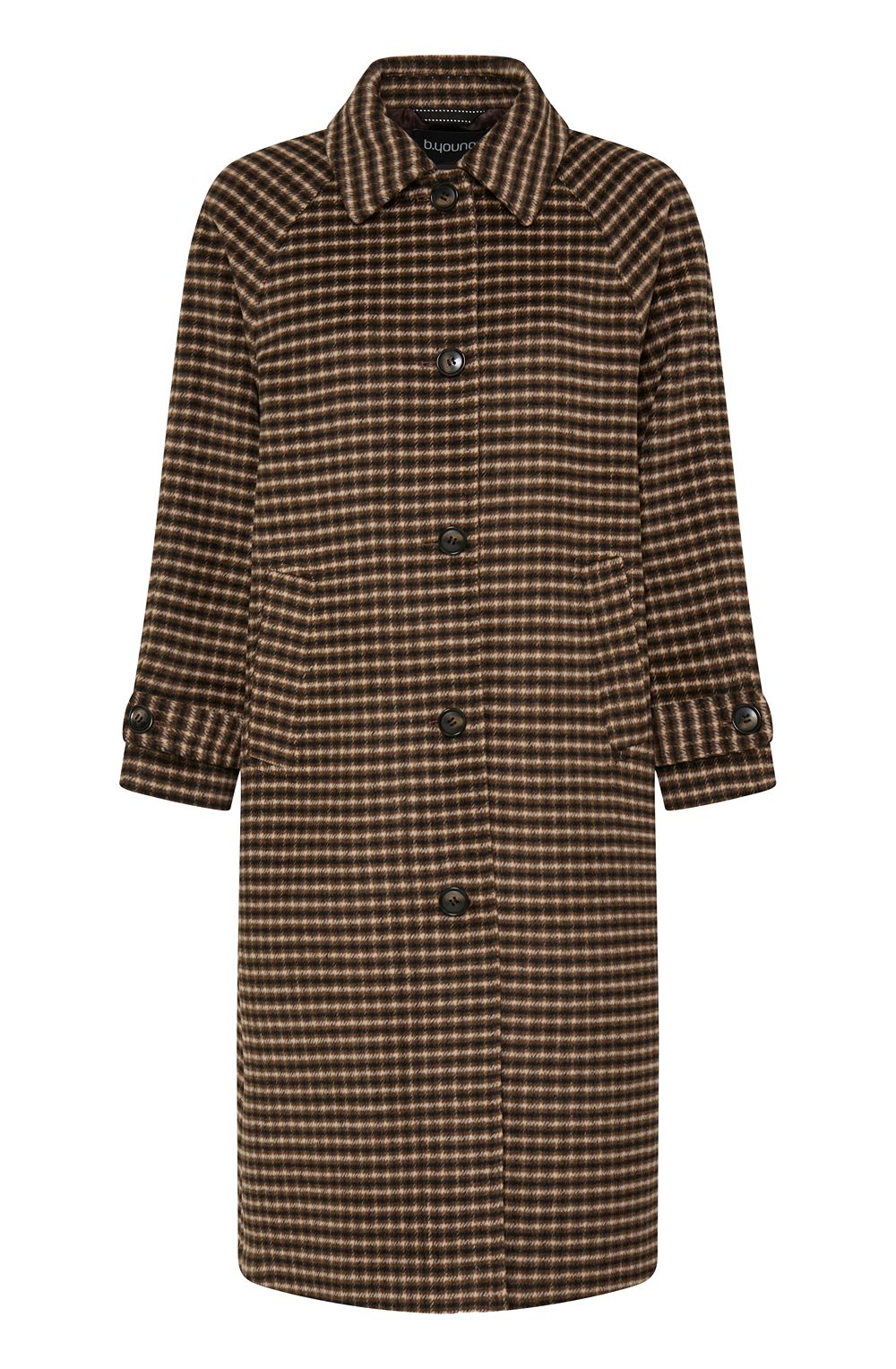 Olive Night Checked Coat