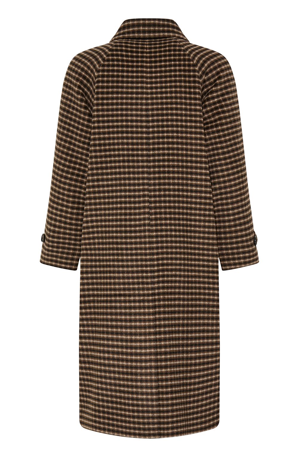Olive Night Checked Coat