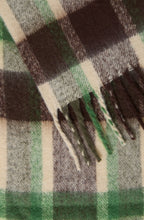 Green Check oversized Chunky Scarf