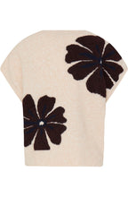 Dark Sapphire Flower Short Sleeve Pullover