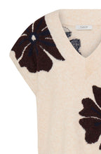 Dark Sapphire Flower Short Sleeve Pullover
