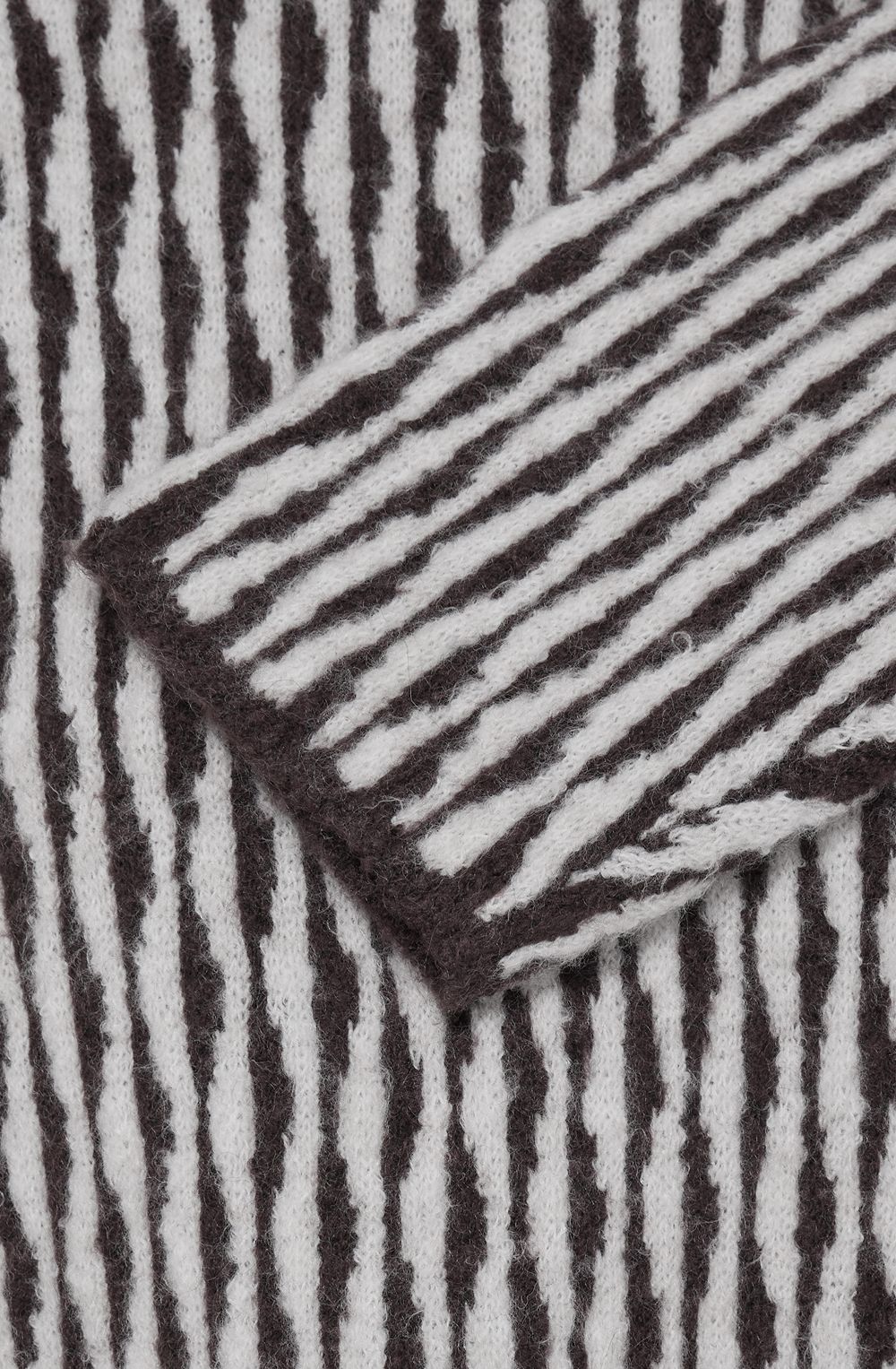 Java Brown Distorted Stripe Jumper