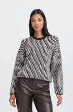 Java Brown Distorted Stripe Jumper