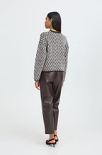 Java Brown Distorted Stripe Jumper
