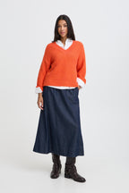 Pumpkin Oversized Chunky Knit Jumper