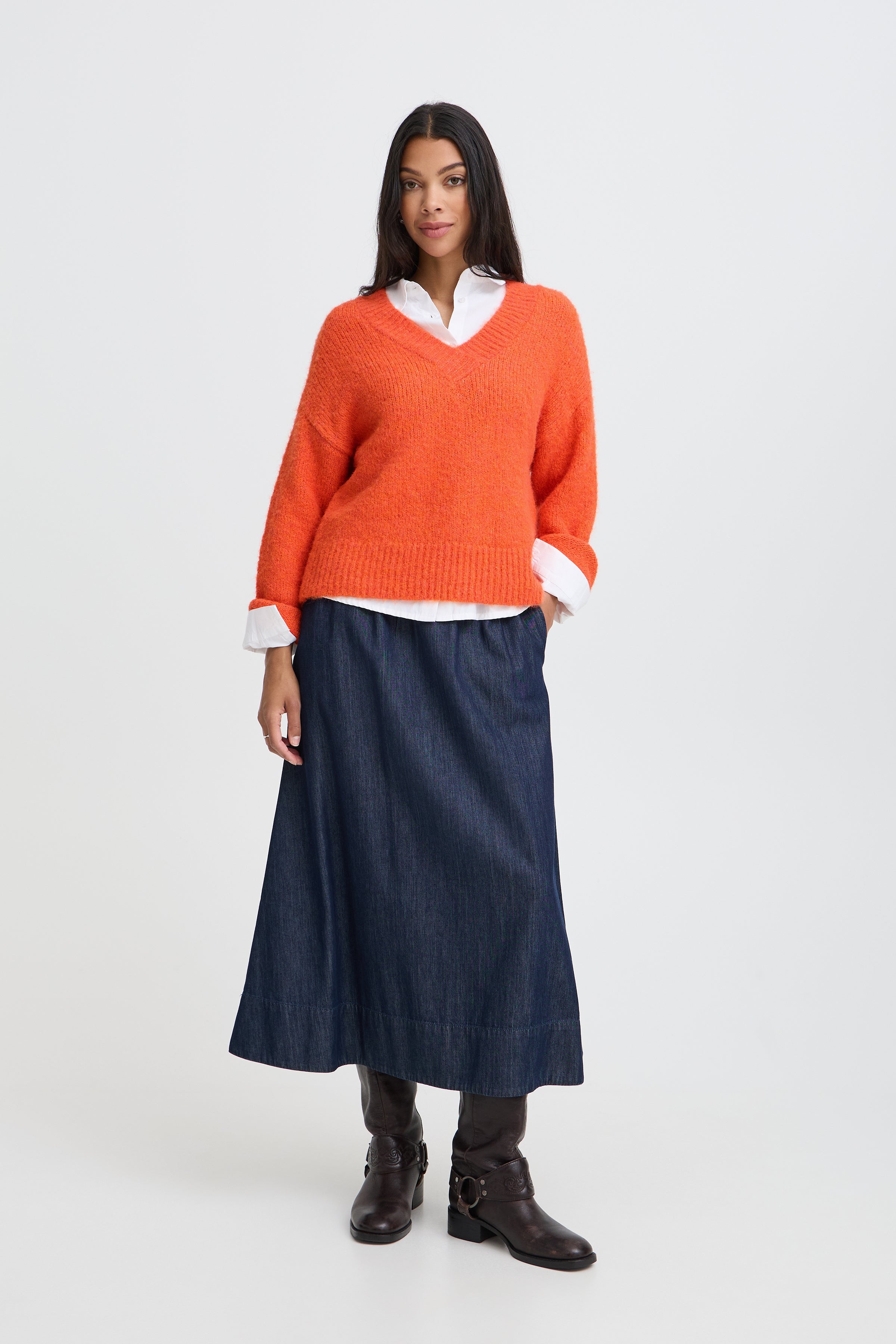 Pumpkin Oversized Chunky Knit Jumper