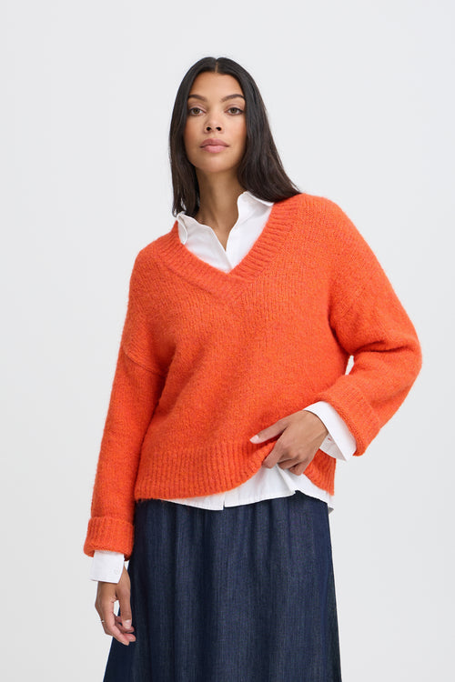 Pumpkin Oversized Chunky Knit Jumper