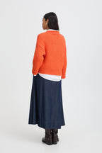 Pumpkin Oversized Chunky Knit Jumper