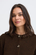 Java Melange Jewelled Button Cardigan