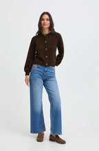 Java Melange Jewelled Button Cardigan