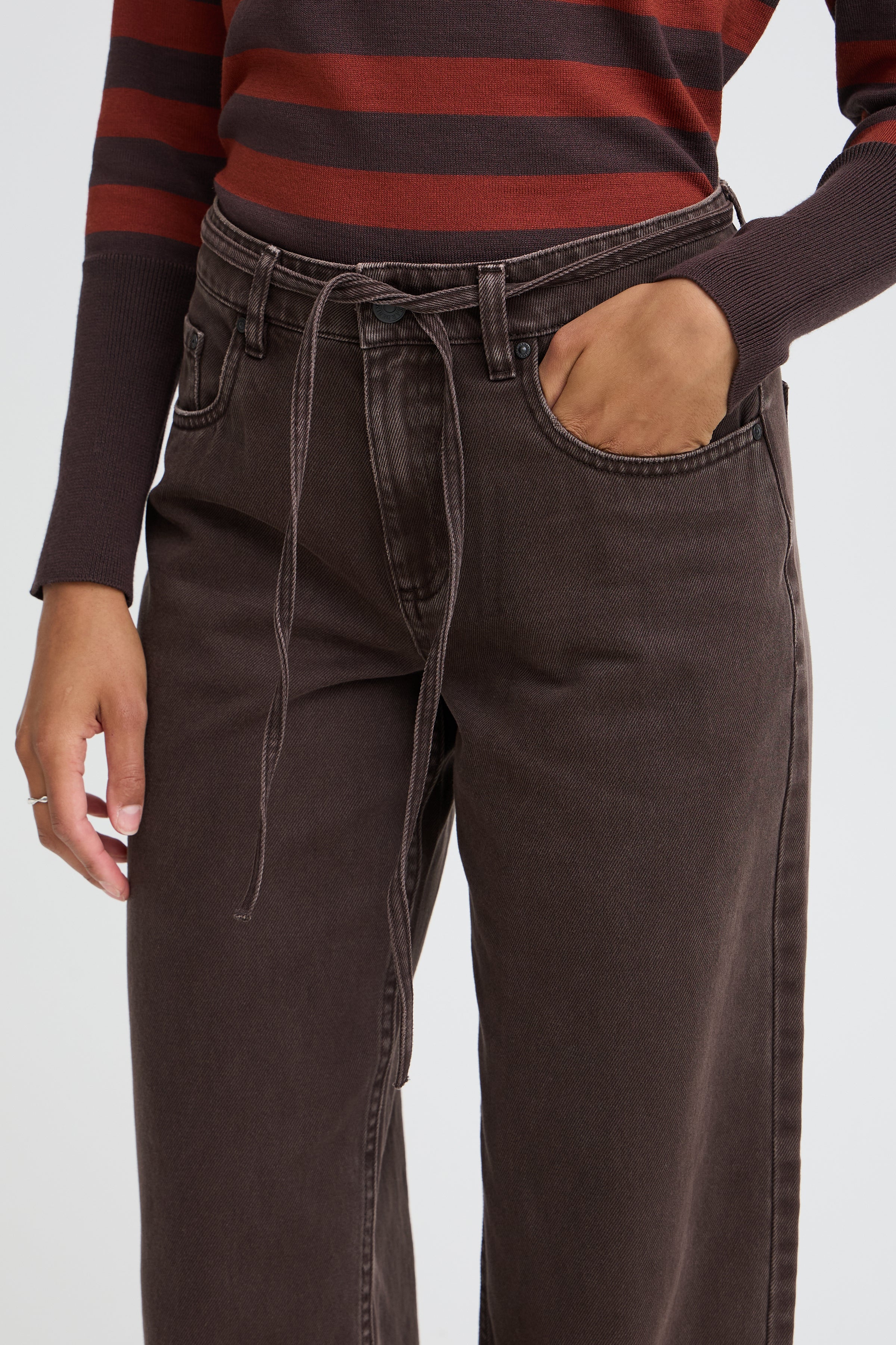 Java Brown Wide Leg Jeans