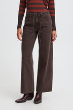 Java Brown Wide Leg Jeans