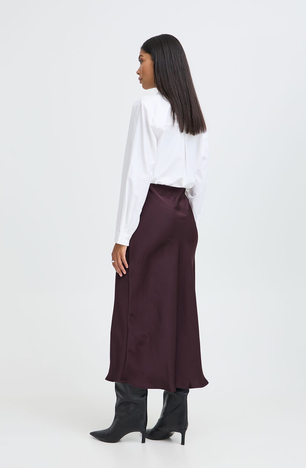 Fudge Dacanna Silk Touch Midi Skirt